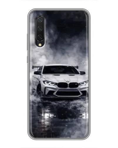 Чехол для Xiaomi Mi 9 Lite с картинкой «BMW сквозь туман»