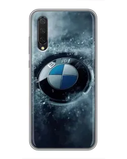 Чохол для Xiaomi Mi 9 Lite з картинкою «Логотип BMW — лід»