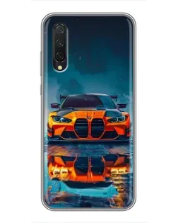 Чохол для Xiaomi Mi 9 Lite з картинкою «BMW — золота емблема»