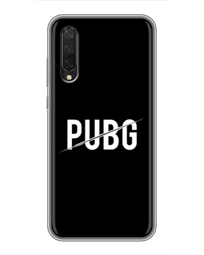 Чехол для Xiaomi Mi 9 Lite с картинкой «PUBG — белый логотип»