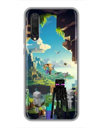 Чехол для Xiaomi Mi 9 Lite с картинкой «Эндермен в лесу»