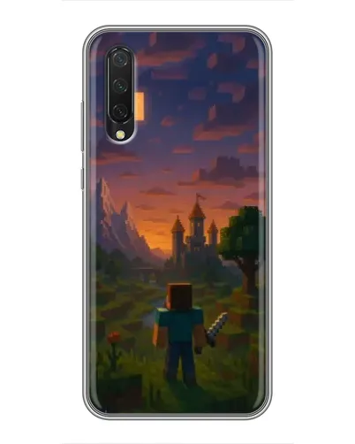 Чехол для Xiaomi Mi 9 Lite с картинкой «Стив у башни»