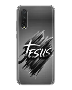 Чехол для Xiaomi Mi 9 Lite с картинкой «Надпись Jesus Graffiti»