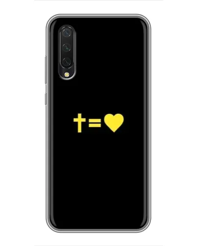Чехол для Xiaomi Mi 9 Lite с картинкой «Сердце и Крест»