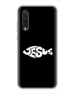 Чехол для Xiaomi Mi 9 Lite с картинкой «Рыба Jesus»