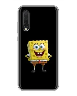 Чехол для Xiaomi Mi 9 Lite с картинкой «Классический Губка Боб»