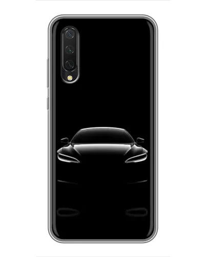 Чехол для Xiaomi Mi 9 Lite с картинкой «Силуэт Tesla Night»