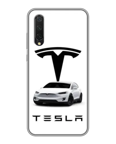 Чехол для Xiaomi Mi 9 Lite с картинкой «Tesla White Style»