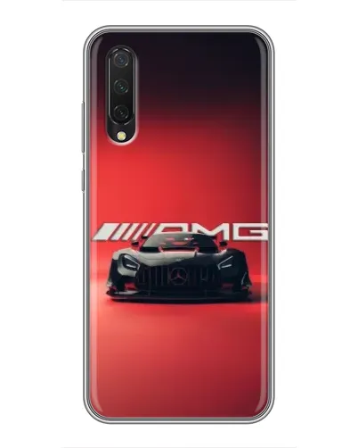 Чехол для Xiaomi Mi 9 Lite с картинкой «Mercedes AMG — красная линия»