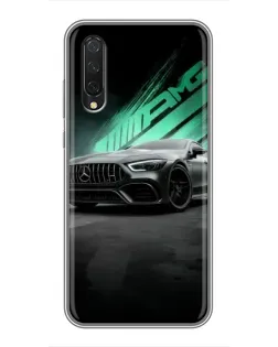 Чехол для Xiaomi Mi 9 Lite с картинкой «Темный Mercedes AMG»