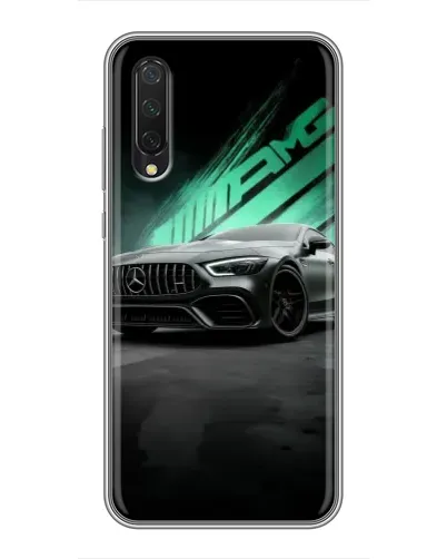 Чехол для Xiaomi Mi 9 Lite с картинкой «Темный Mercedes AMG»