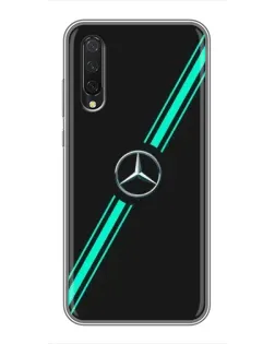 Чехол для Xiaomi Mi 9 Lite с картинкой «Спортивные линии Mercedes»