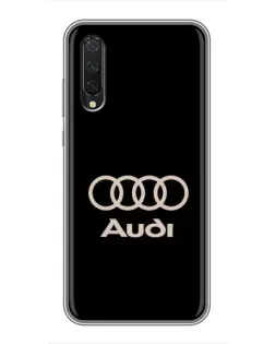 Чехол для Xiaomi Mi 9 Lite с картинкой «Audi — золотой логотип»