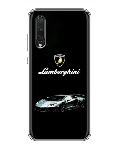 Чехол для Xiaomi Mi 9 Lite с картинкой «Логотип Lamborghini классика»