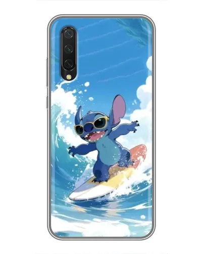 Чехол для Xiaomi Mi 9 Lite с картинкой «Стич на волне»