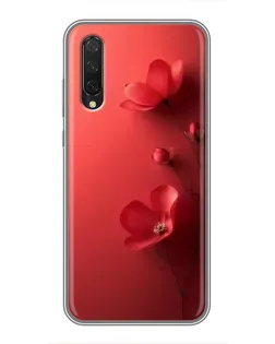 Чехол для Xiaomi Mi 9 Lite с картинкой «Маковые соцветия»
