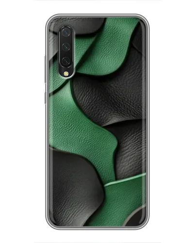 Чехол для Xiaomi Mi 9 Lite с картинкой «Зеленые кожаные волны»