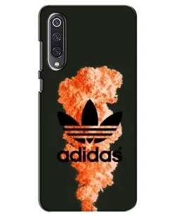 Чехол для Xiaomi Mi 9 SE с картинкой «Оранжевый дым Adidas»