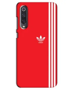 Чехол для Xiaomi Mi 9 SE с картинкой «Красный минимализм Adidas»