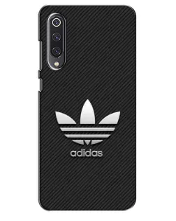Чехол для Xiaomi Mi 9 SE с картинкой «Adidas Карбоновая текстура»