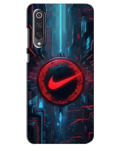 Чехол для Xiaomi Mi 9 SE с картинкой «Техногенный стиль Nike»