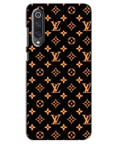 Чехол для Xiaomi Mi 9 SE с картинкой «Золотая монограмма LV»