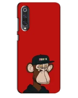 Чехол для Xiaomi Mi 9 SE с картинкой «Bored Ape — красный фон» Чехол для Xiaomi Mi 9 SE с картинкой «Bored Ape — красный фон»