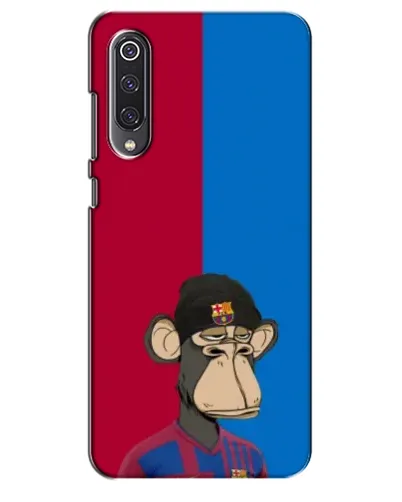 Чехол для Xiaomi Mi 9 SE с картинкой «Bored Ape — фанат Барсы»