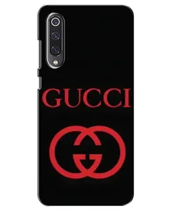 Чехол для Xiaomi Mi 9 SE с картинкой «Gucci — красный логотип»