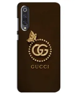 Чехол для Xiaomi Mi 9 SE с картинкой «Gucci — золотая бабочка»