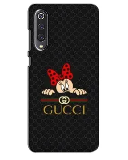 Чехол для Xiaomi Mi 9 SE с картинкой «Минни Маус Gucci — черный»