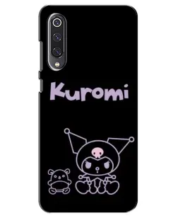 Чехол для Xiaomi Mi 9 SE с картинкой «Kuromi — черный минимализм»