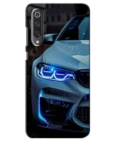 Чехол для Xiaomi Mi 9 SE с картинкой «Взгляд BMW с синими фарами»