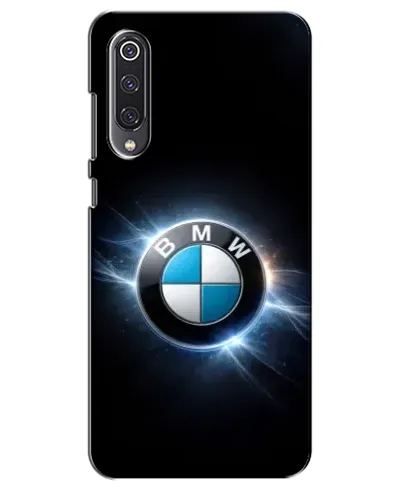 Чехол для Xiaomi Mi 9 SE с картинкой «BMW — неоновое сияние»