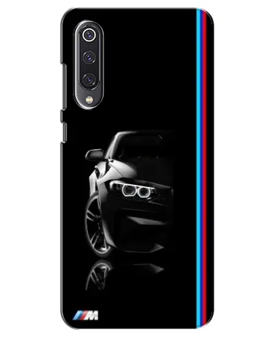 Чехол для Xiaomi Mi 9 SE с картинкой «Силуэт BMW в темноте»