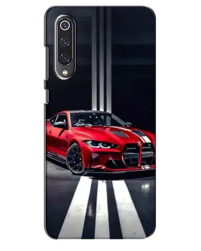 Чехол для Xiaomi Mi 9 SE с картинкой «Красная BMW на дороге»