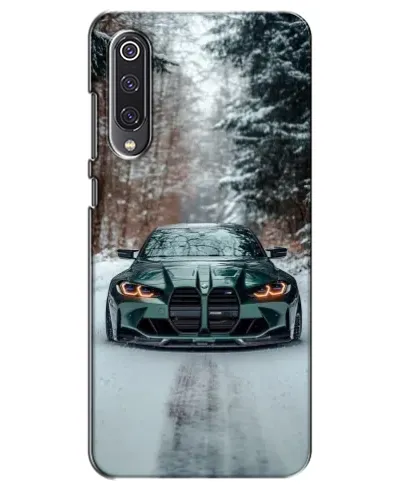 Чехол для Xiaomi Mi 9 SE с картинкой «BMW в зимнем лесу»
