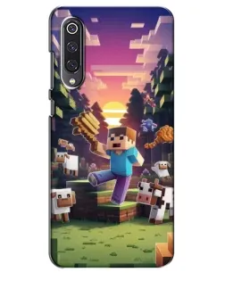 Чехол для Xiaomi Mi 9 SE с картинкой «Стив на ферме»