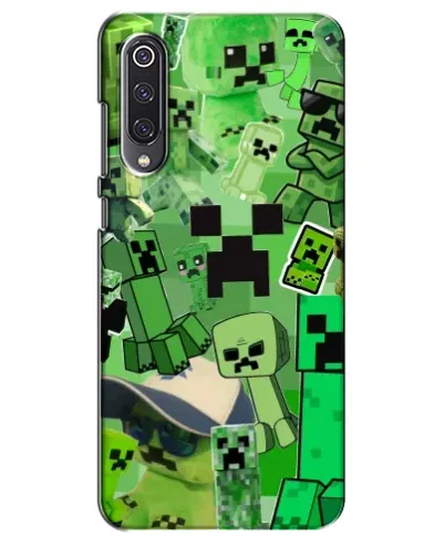 Чехол для Xiaomi Mi 9 SE с картинкой «Криперы Minecraft»