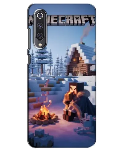 Чехол для Xiaomi Mi 9 SE с картинкой «Зимний Minecraft»