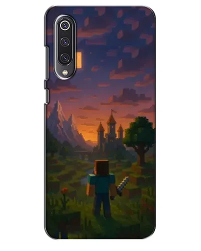 Чехол для Xiaomi Mi 9 SE с картинкой «Стив у башни»
