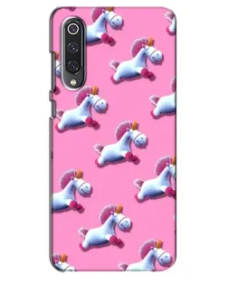 Чехол для Xiaomi Mi 9 SE с картинкой «Единороги на розовом»