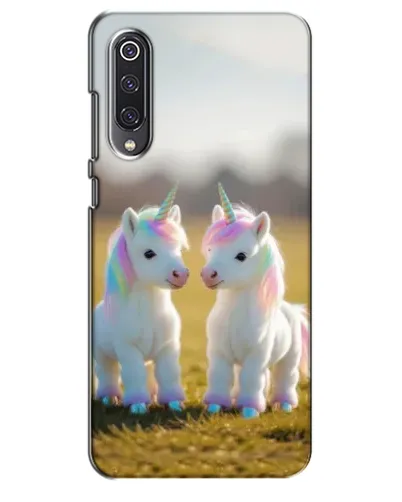 Чехол для Xiaomi Mi 9 SE с картинкой «Пара единорогов»