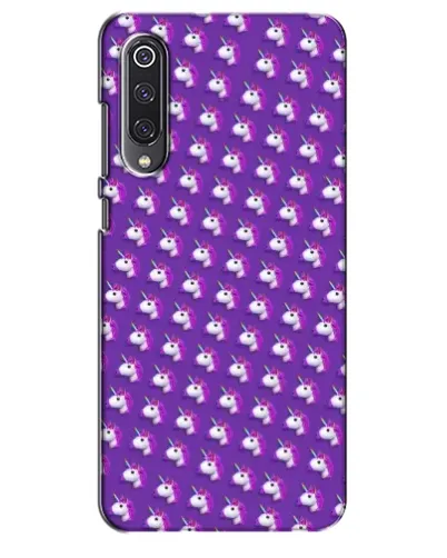 Чехол для Xiaomi Mi 9 SE с картинкой «Единороги на фиолетовом»