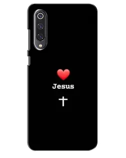 Чехол для Xiaomi Mi 9 SE с картинкой «Сердце - Jesus»