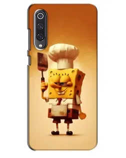 Чехол для Xiaomi Mi 9 SE с картинкой «Губка Боб повар»