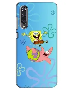 Чехол для Xiaomi Mi 9 SE с картинкой «Спанч Боб и Патрик»