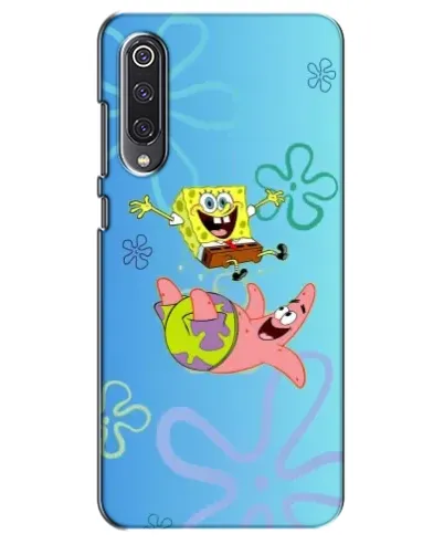 Чехол для Xiaomi Mi 9 SE с картинкой «Спанч Боб и Патрик»