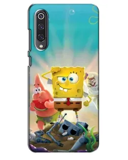 Чехол для Xiaomi Mi 9 SE с картинкой «Спанч Боб победитель»