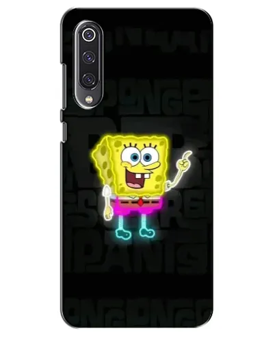 Чехол для Xiaomi Mi 9 SE с картинкой «Неоновый Губка Боб»